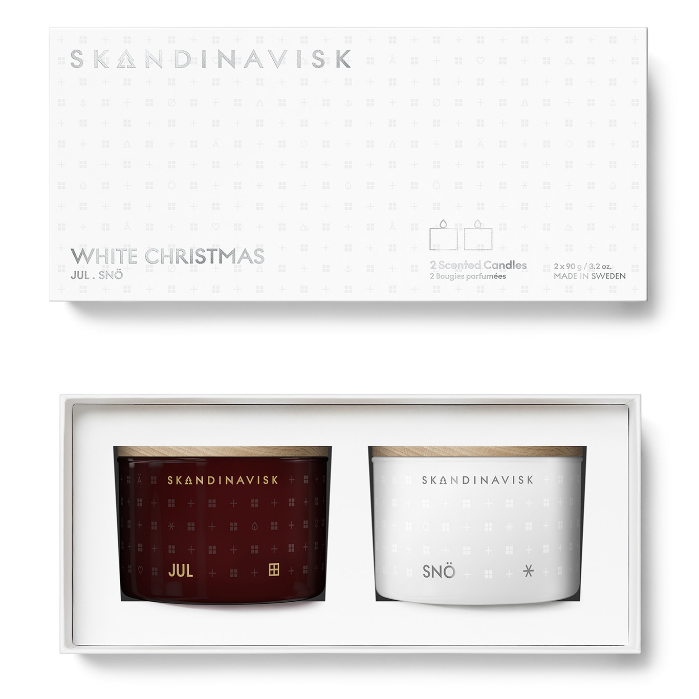 White Christmas Mini Candle Giftset 2 x 90g