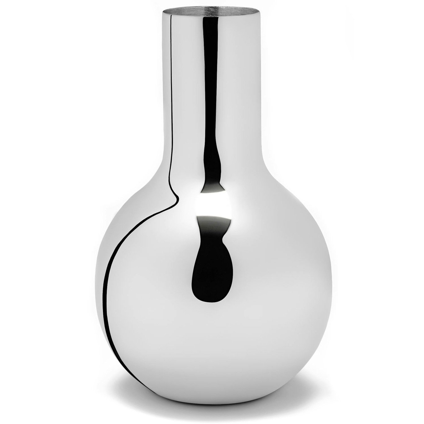 Boule Vase Silber, 14x23,5 cm
