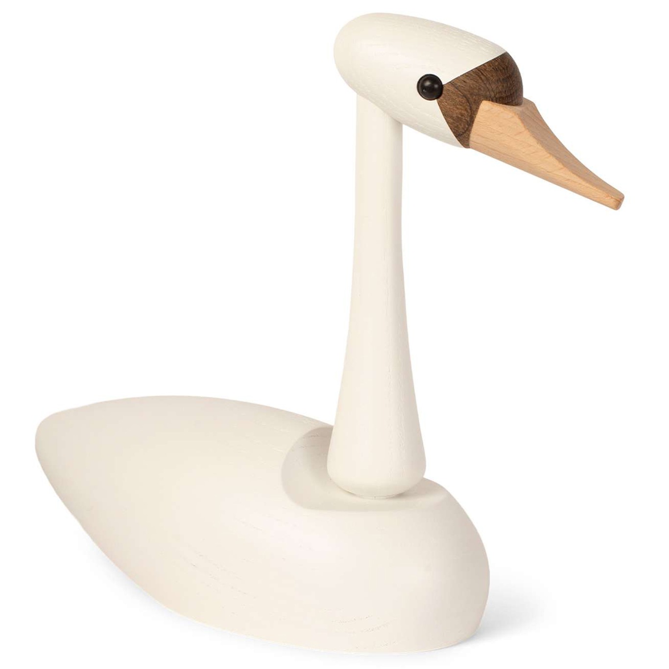 The Swan Holzfigur 19 cm, Weiß