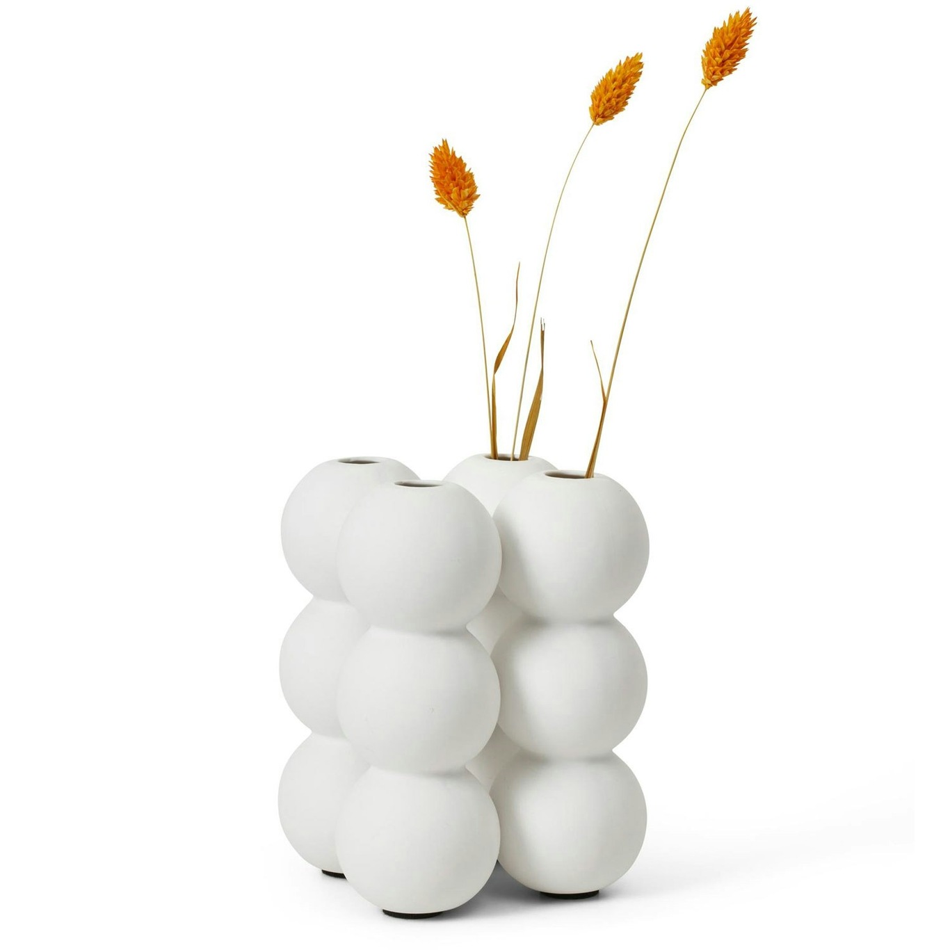 Ball Vase Weiß, 15,6 cm