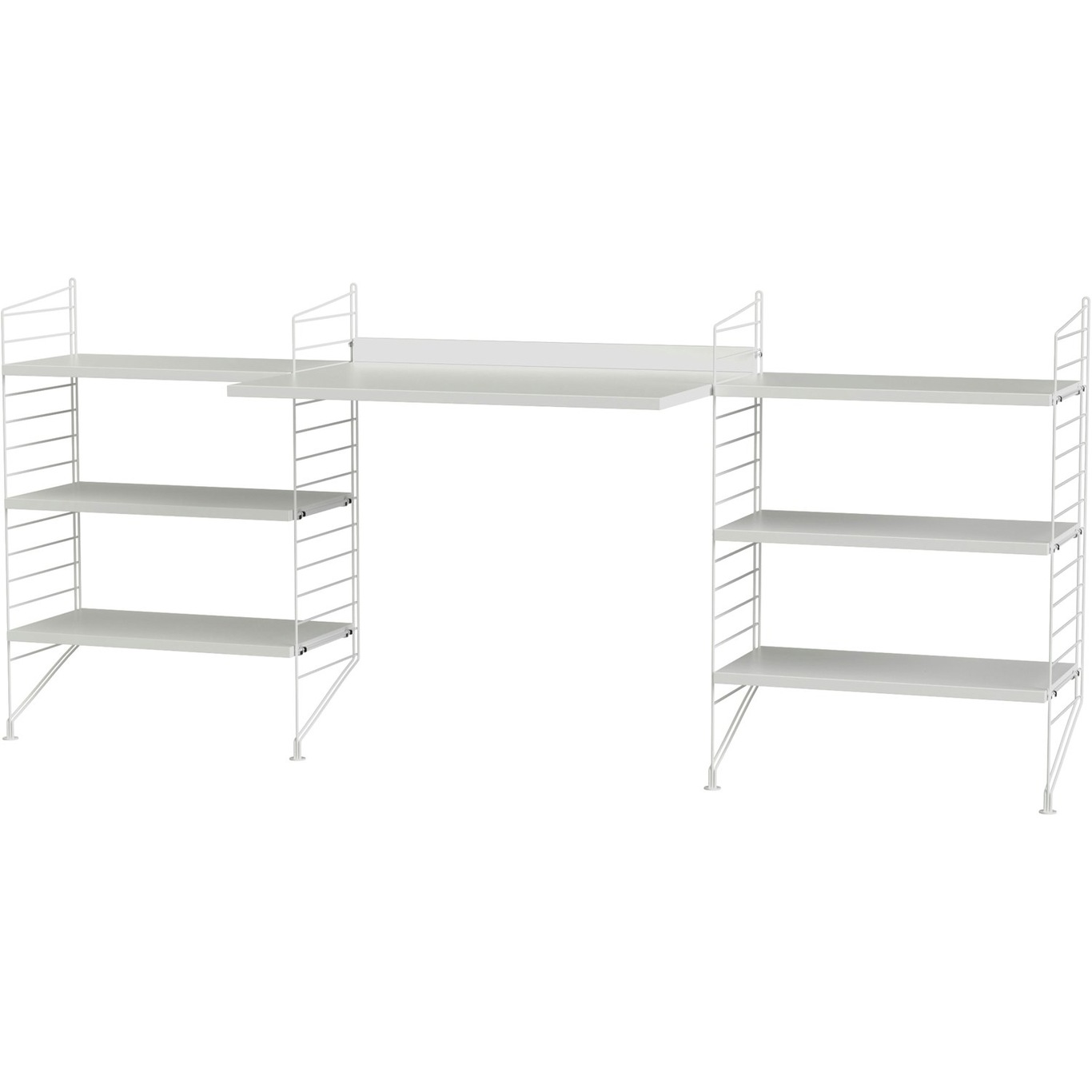String Shelf Combination D Workplace, White