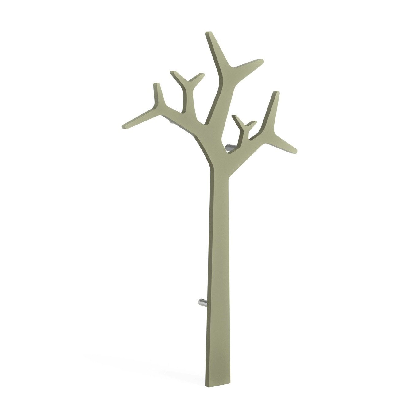 Tree Garderobe Wandmontiert 134 cm, Moss Green