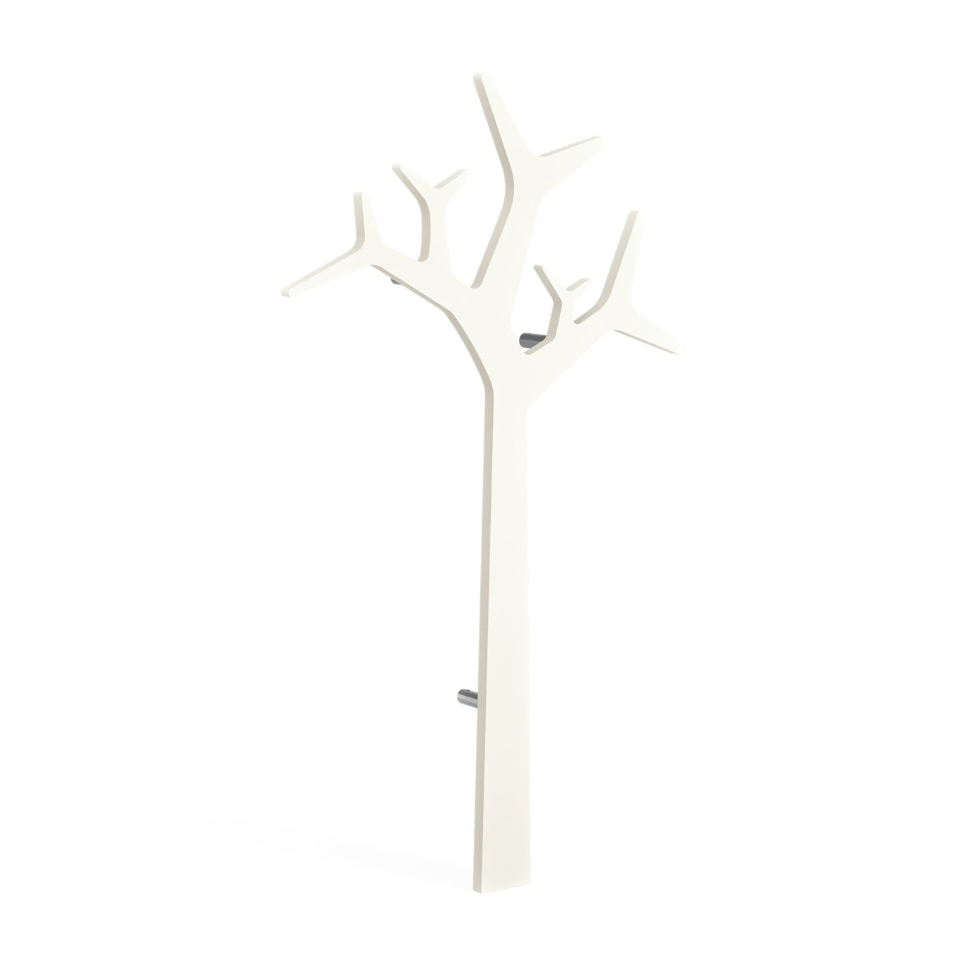 Tree Garderobe Wandmontiert 134 cm, Soft White