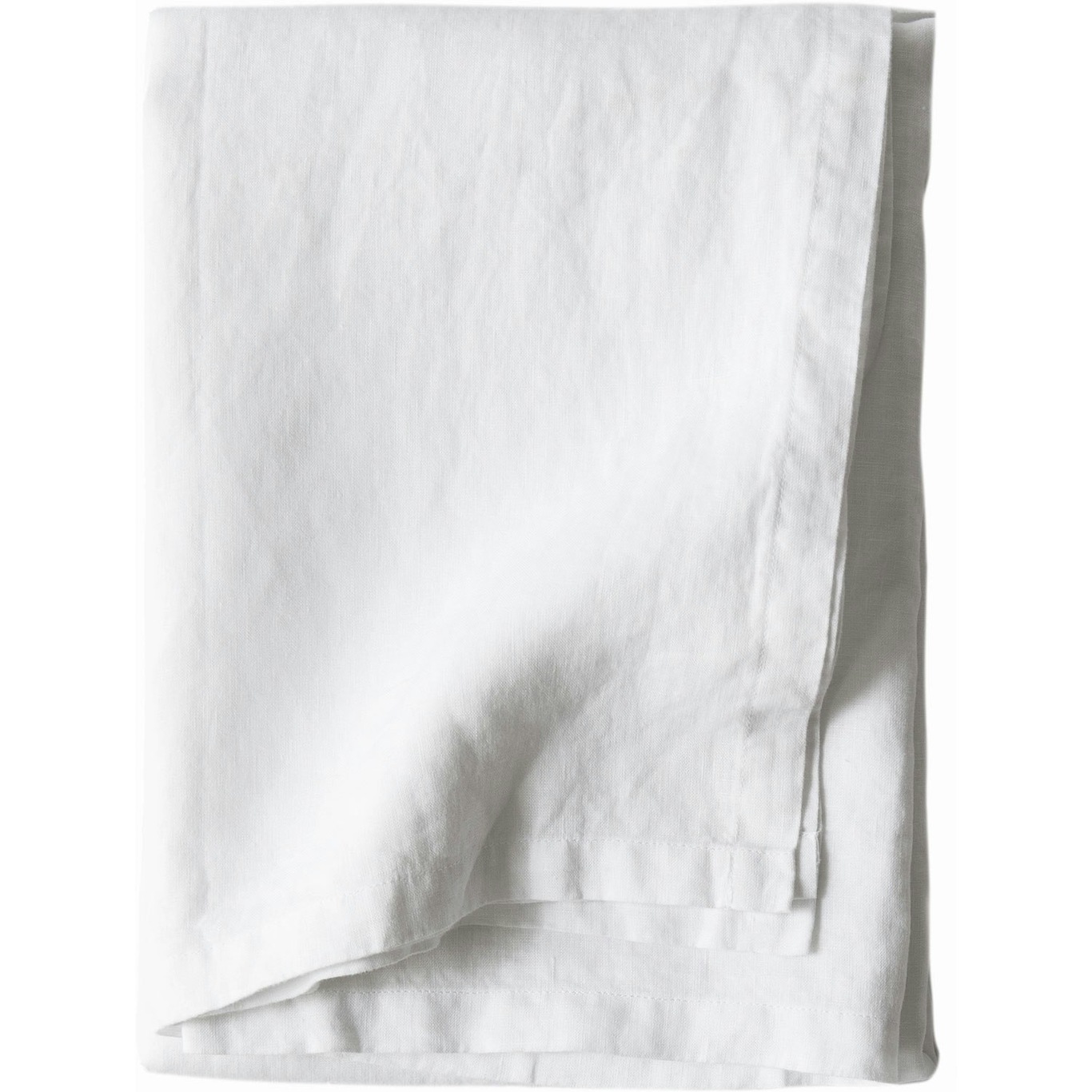 Linen Tischdecke 145x270 cm, Bleached White