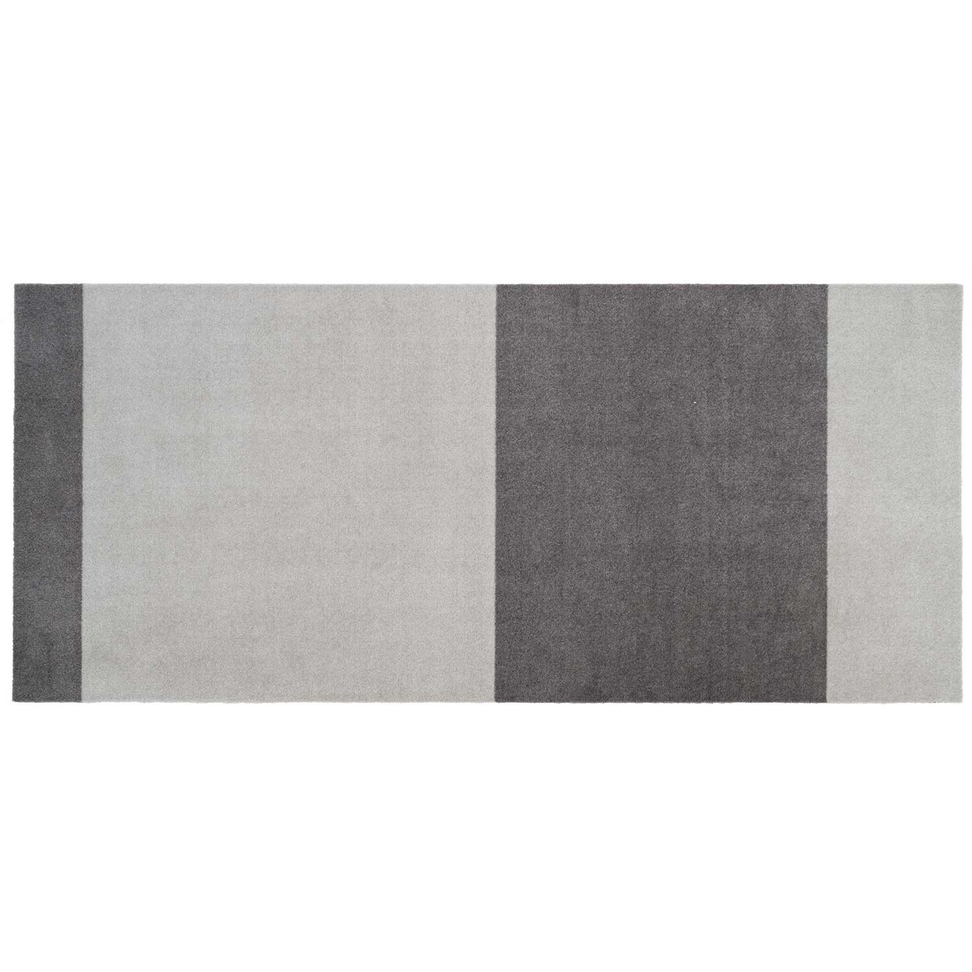 Stripes Teppich Steel Grey / Hellgrau, 90x200 cm