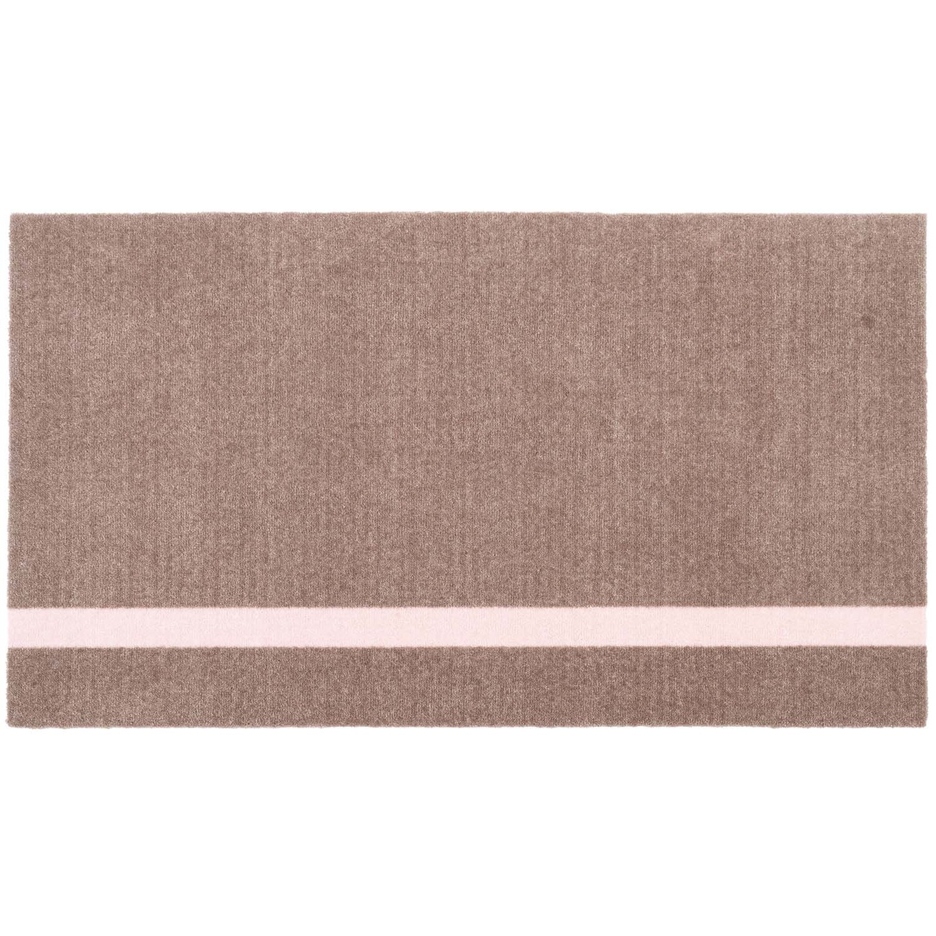 Stripes Teppich Vertikal Sandfarben/Light Rose, 67x120 cm