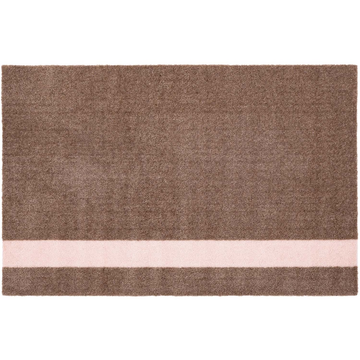 Stripes Teppich Vertikal Sandfarben/Light Rose, 60x90 cm