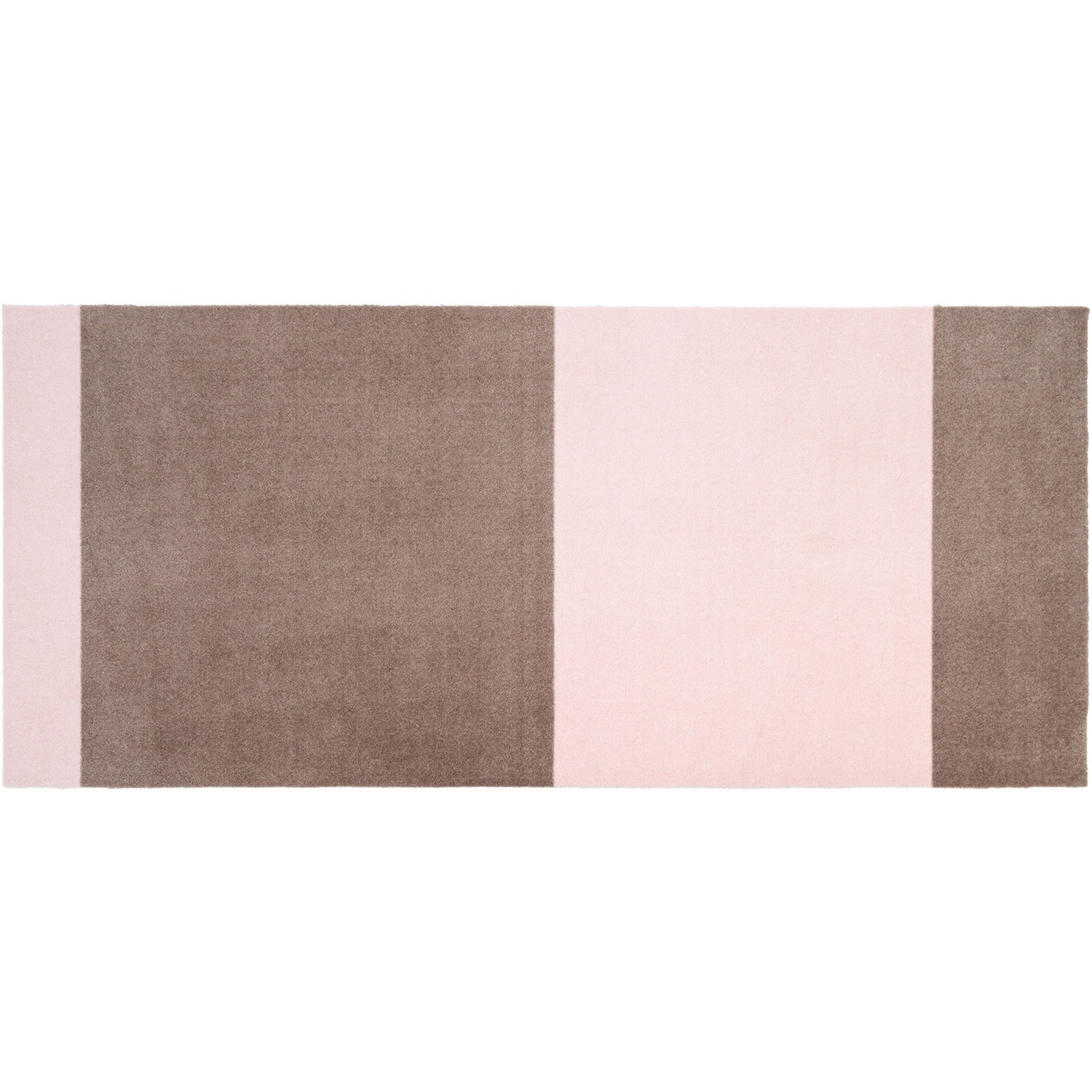 Stripes Teppich Sandfarben/Light Rose, 90x200 cm