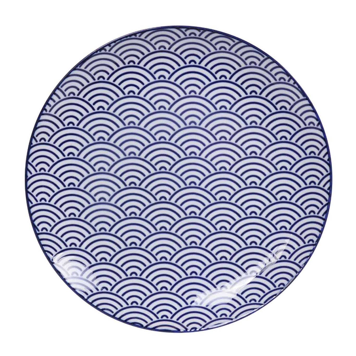 Nippon Blue Teller 20,6 cm, Wave