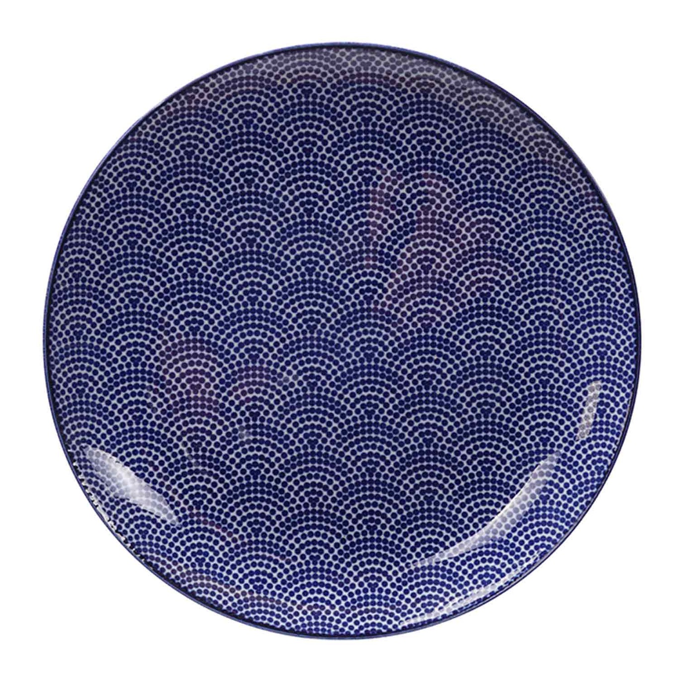 Nippon Blue Teller 20,6 cm, Dots