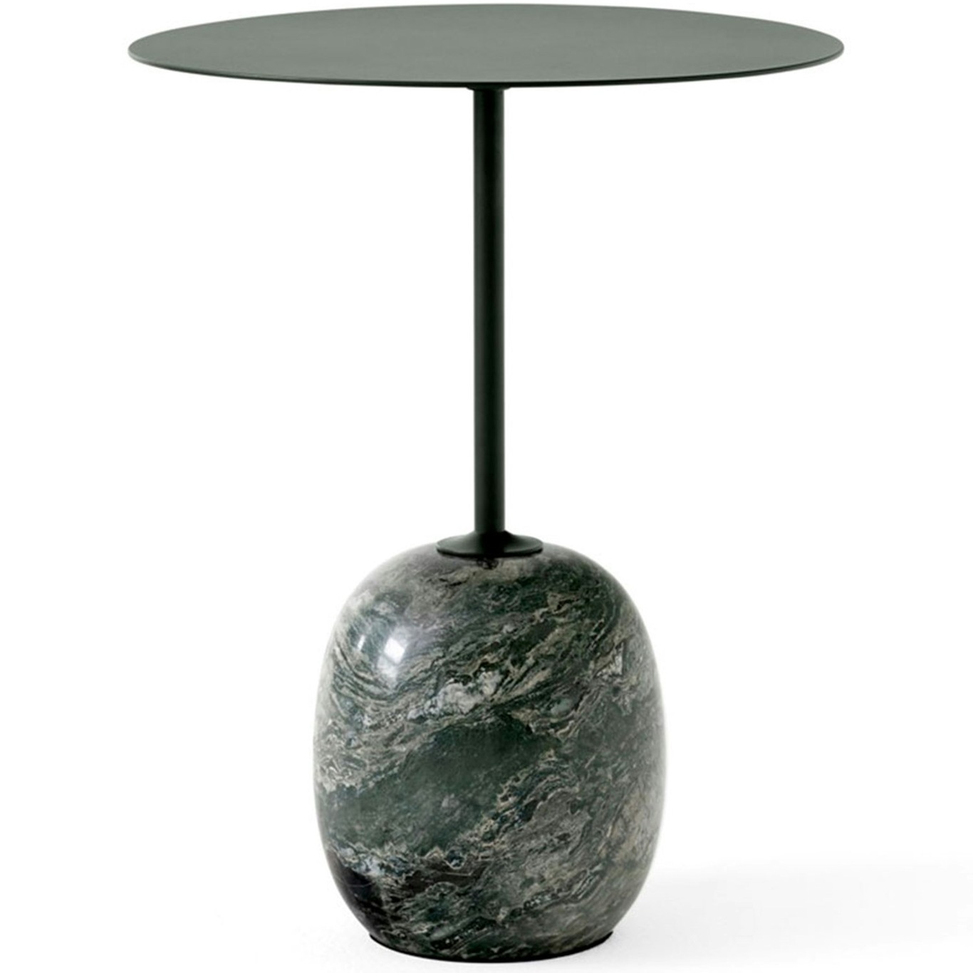 Lato LN8 Tisch 40 cm, Tiefgrün / Verde Alpi Marble