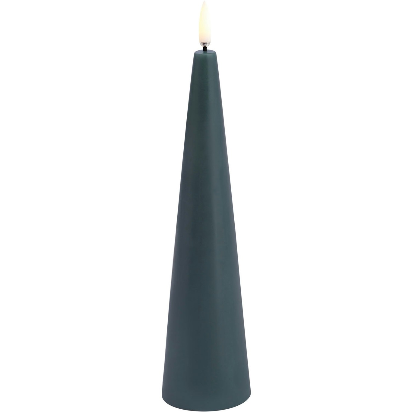 Cone Led-Kerze Pine Green, 5,8x21,5 cm