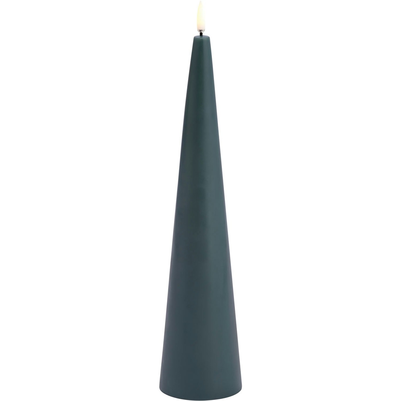 Cone Led-Kerze Pine Green, 6,8x30 cm