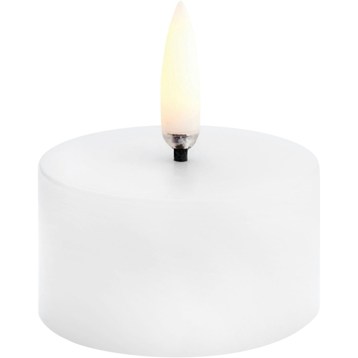 LED Mini Stumpenkerze Nordic White, 5x2,8 cm
