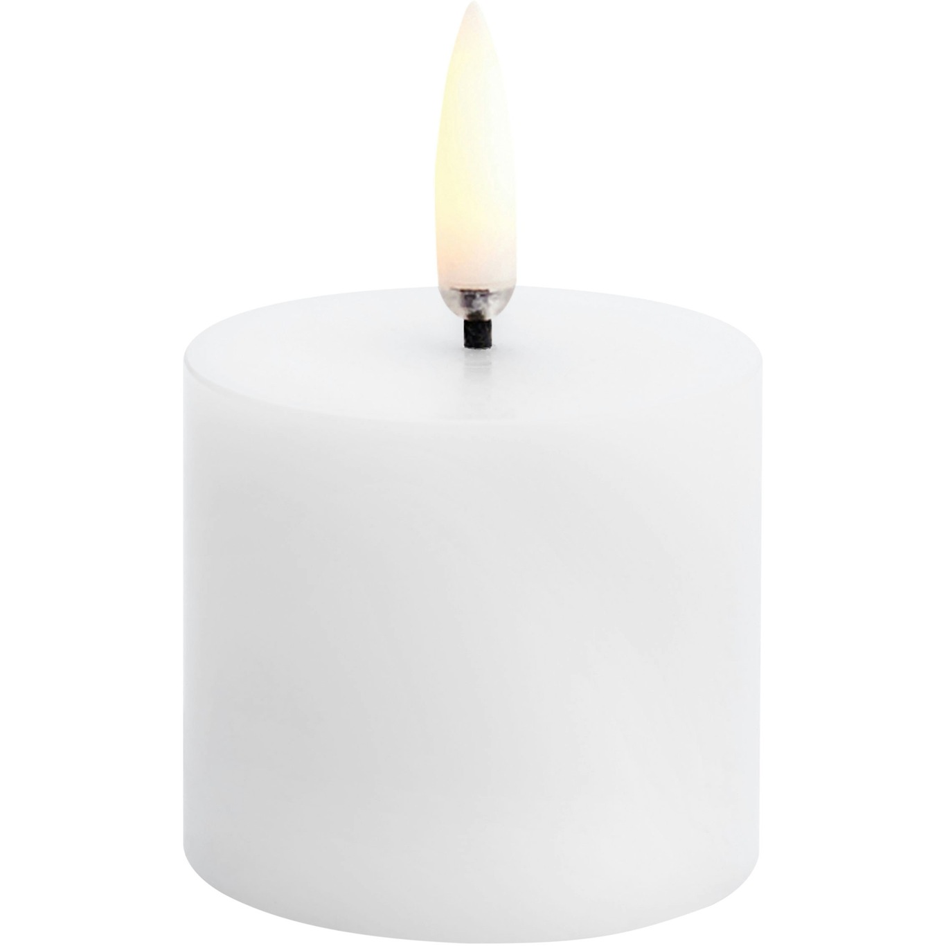 LED Mini Stumpenkerze Nordic White, 5x4,5 cm