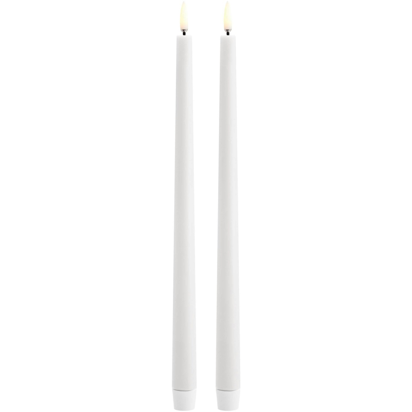 LED Stabkerze Schmal 2,3x32 cm, Nordic White