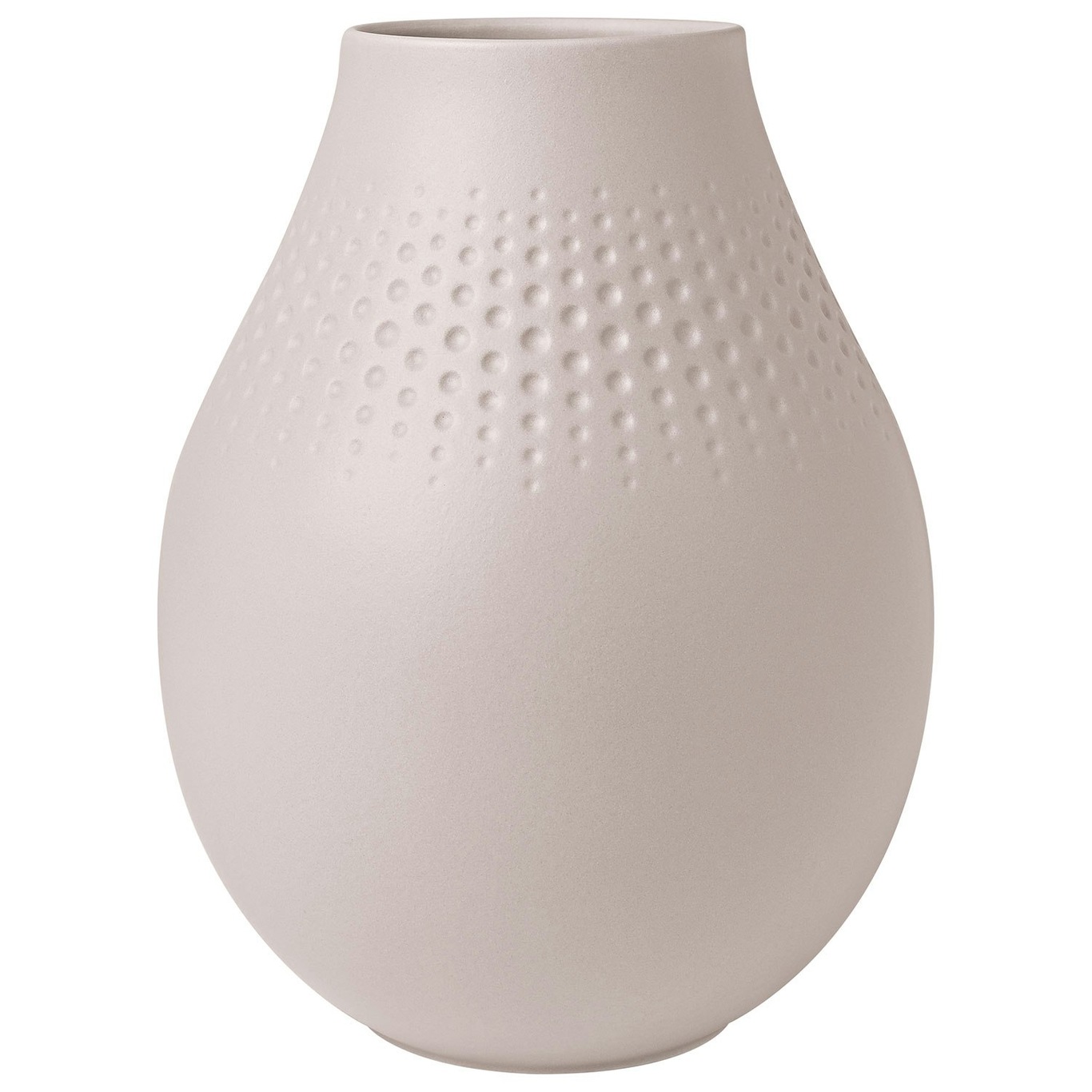 Manufacture Collier Vase Beige, 16x20 cm