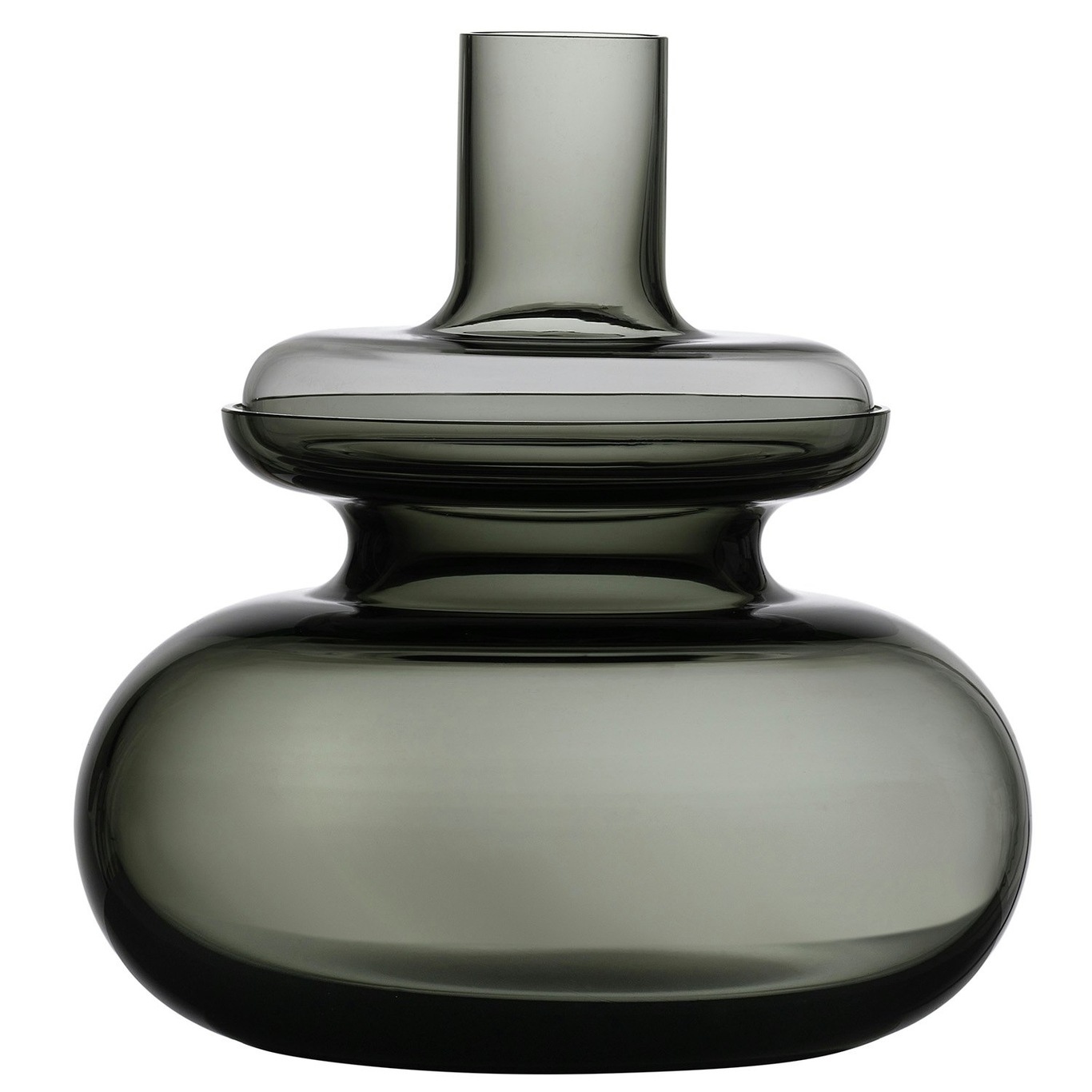 Inu Vase 25 cm, Smoked Grey