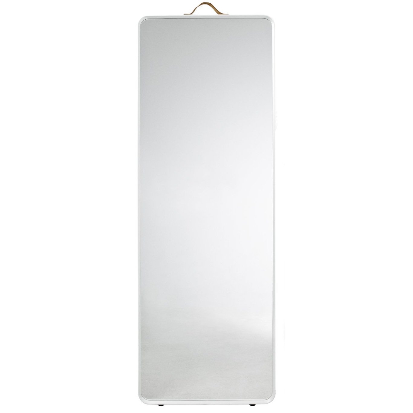 Standard floor mirror, white